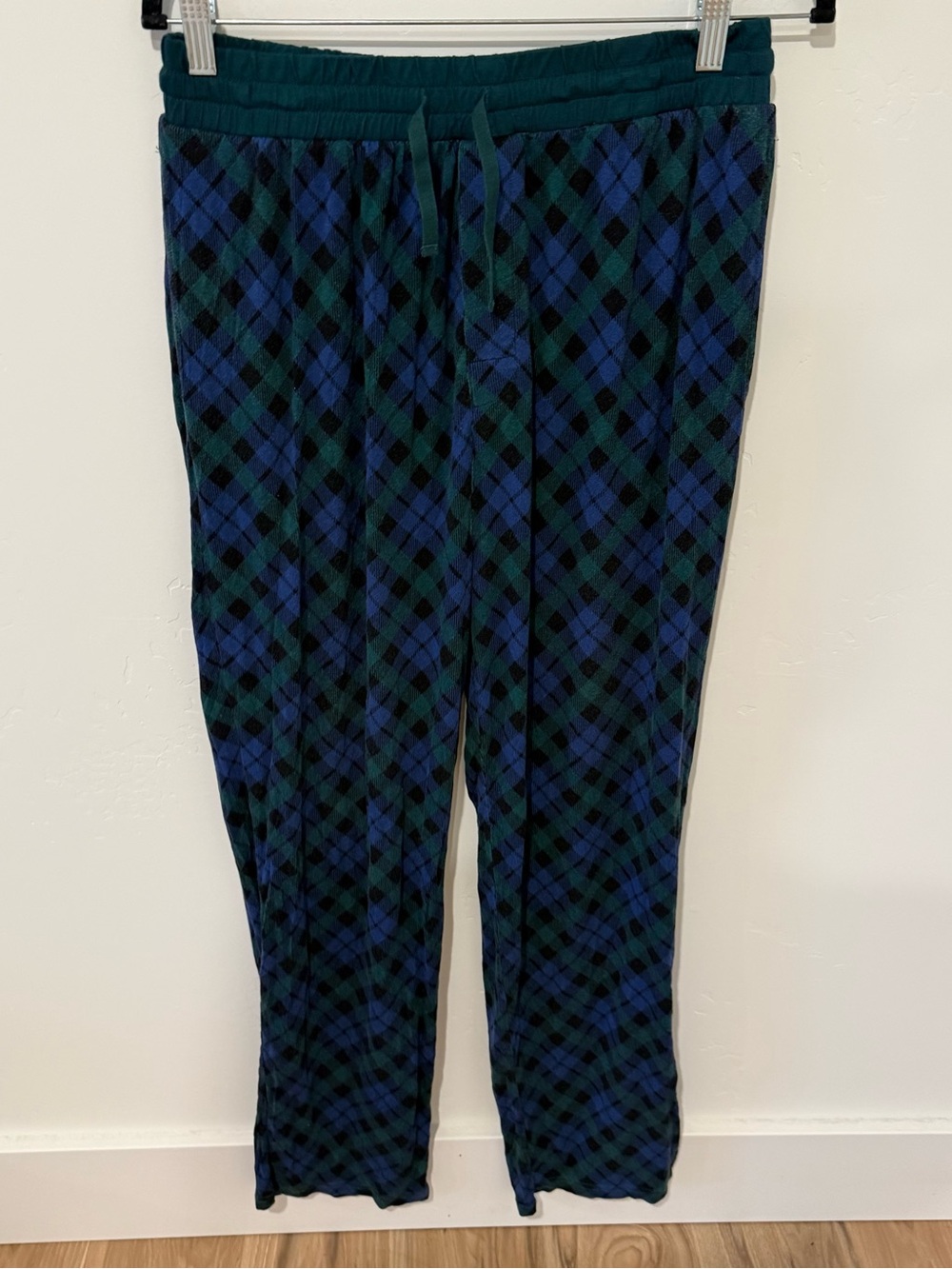 Little Sleepies Emerald Plaid Men's Lounge Pajama Pants Large Bamboo Holiday